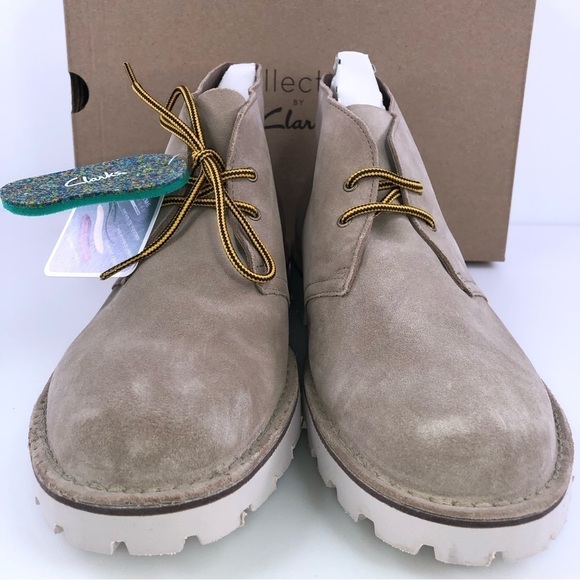 Clarks Men's Overdale Mid Chukka Boot Sand Suede 11.5M - Picture 5 of 9